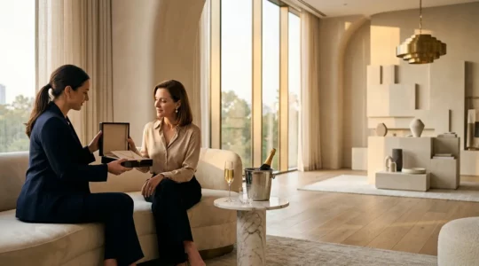 Luxuriöses VIP-Shopping-Erlebnis in einem exklusiven Privatbereich mit persönlicher Betreuung