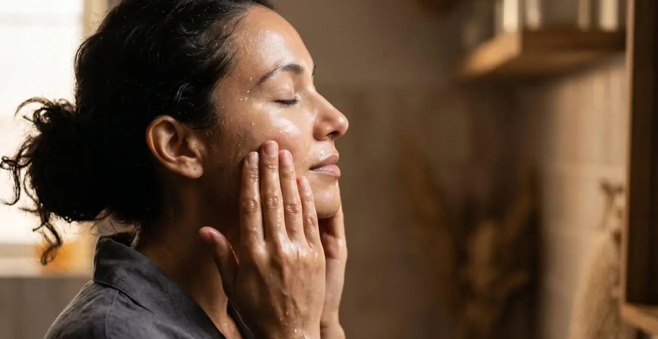Double Cleansing Prozess mit Ölreinigung für fettige Haut